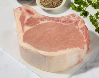 Hickory Nut Gap Bone-In Pork Loin Rib Chop, Pasture-Raised Heritage